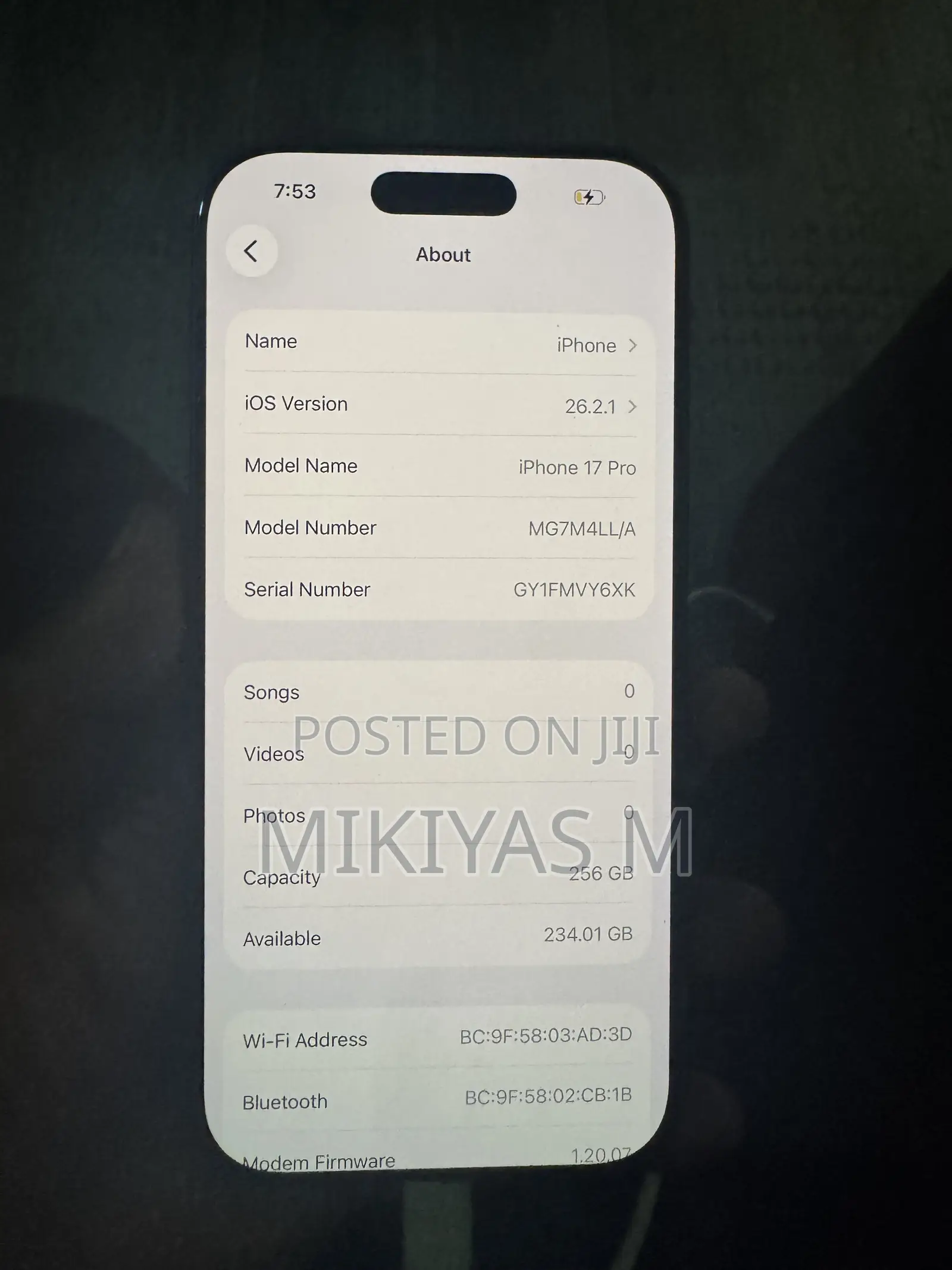 New Apple iPhone 17 Pro 256 GB Blue