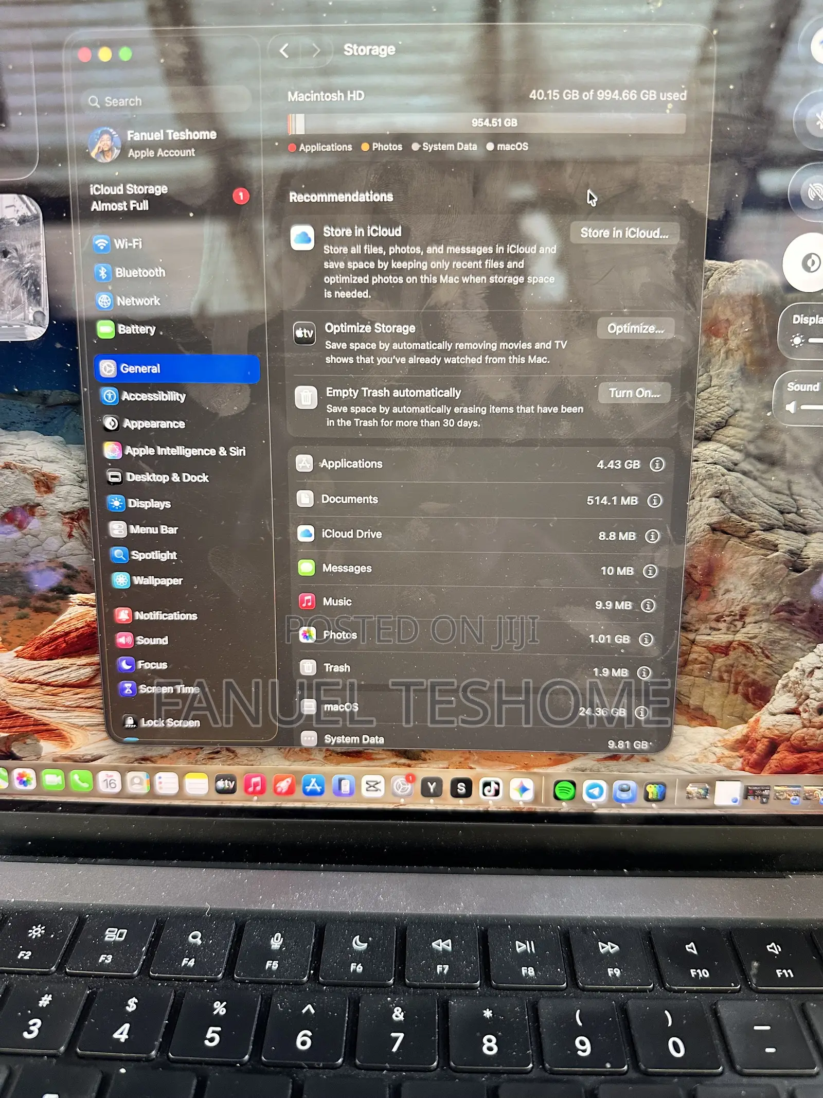Laptop Apple MacBook Pro 2021 M1 16GB Apple M1 Pro SSHD+SSD 1T
