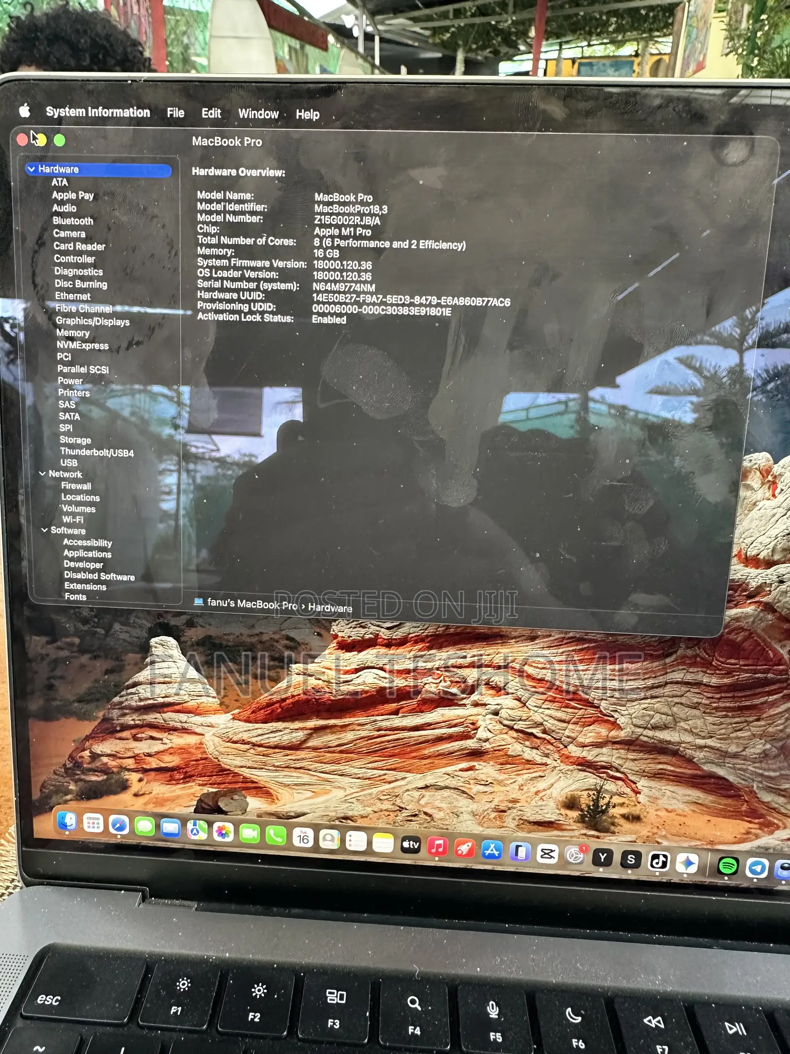 Laptop Apple MacBook Pro 2021 M1 16GB Apple M1 Pro SSHD+SSD 1T