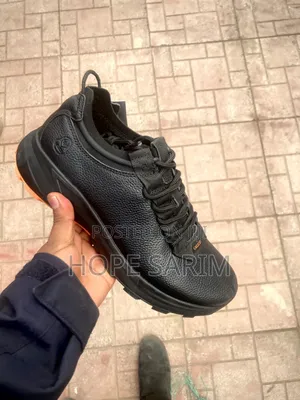 Men's Premium Black Leather Sneakers