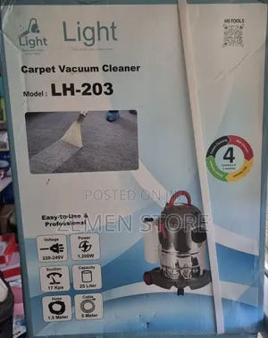 Light Lh-203 4-in-1 Carpet Vacuum Cleaner - 1200w, 25l Stainless Steel