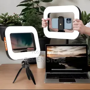 Rl-18s Rectangle Led Ring Light - 3 Phone Holders Remote Control