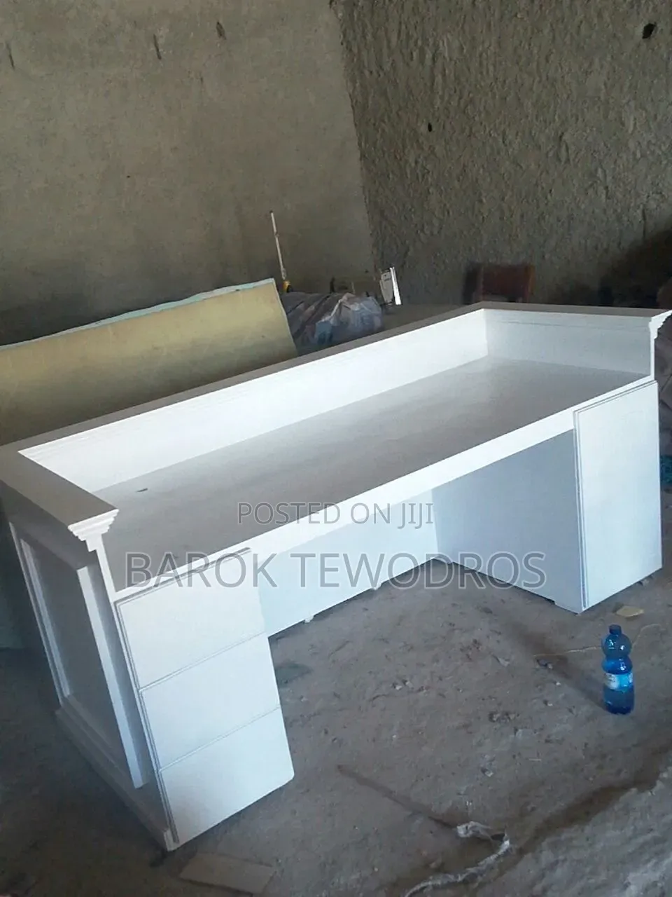 White Reception Desk