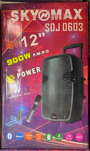 Skymax Portable Speaker System – Powerful Bass Wireless Entertainmen
