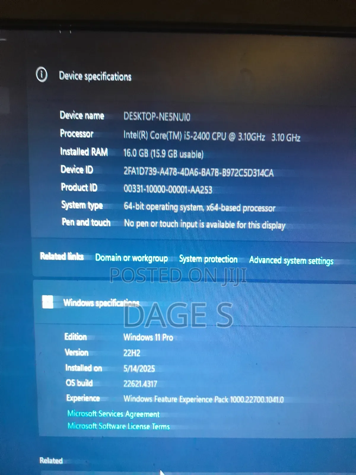 Desktop Computer HP Pro 288 G9 16GB Intel Core i5 HDD 500GB