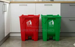 Garbage 20l Plastic Pedal Trash Bin Set – Dual Waste Home, Office