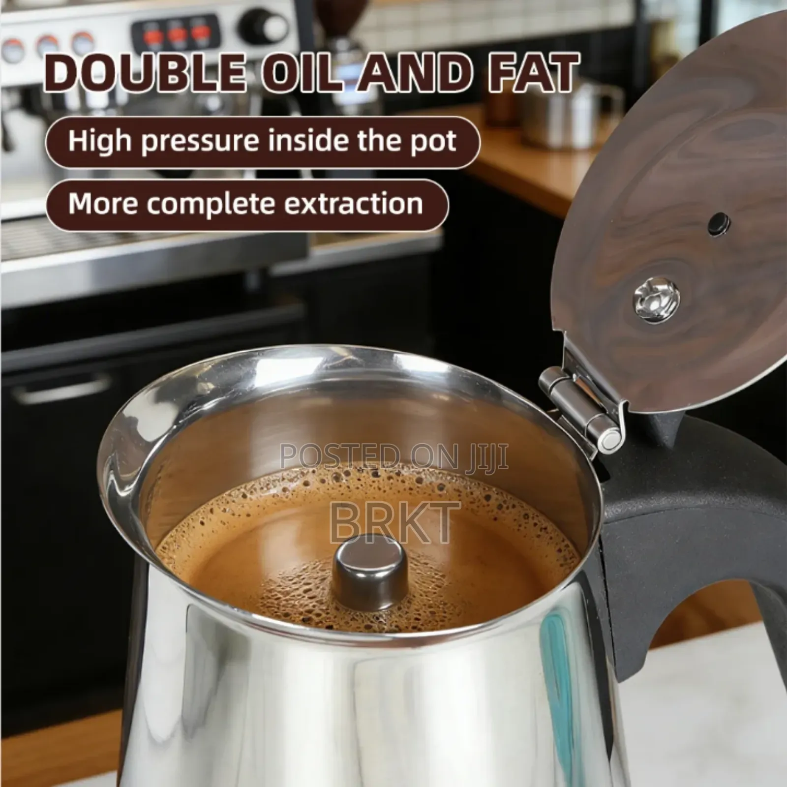 Original Electric Moka Pot Coffee Maker (ዘመናዊ የኤሌክትሪክ ቡና ማፍያ)