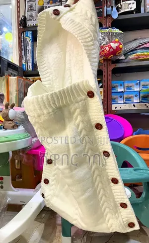 የአራስ ህፃን ማቀፊያ Cozy Knit Baby Sleeping Bag Swaddle - Newborn Blanket