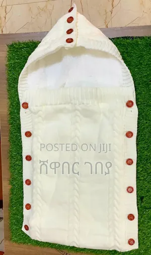የአራስ ህፃን ማቀፊያ Cozy Knit Baby Sleeping Bag Swaddle - Newborn Blanket