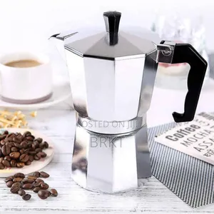 Classic Silver Aluminium Moka Pot