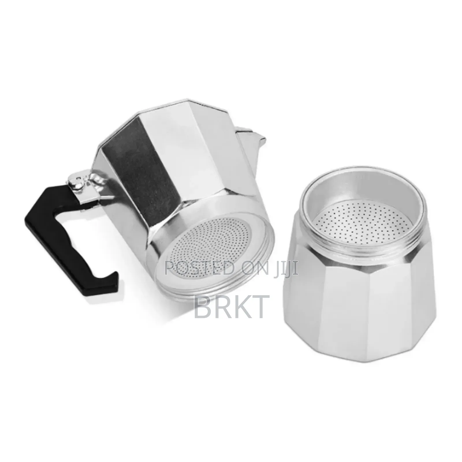 Classic Silver Aluminium Moka Pot