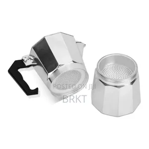 Classic Silver Aluminium Moka Pot