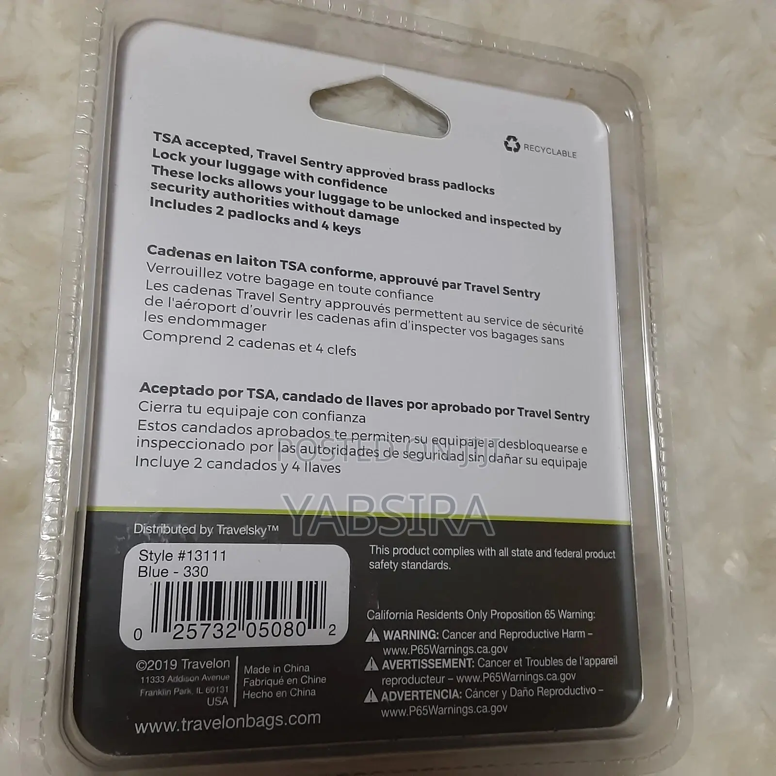 Travelon Set Of 2 Padlock Set Tsa Accepted 2 Locks 4 Keys