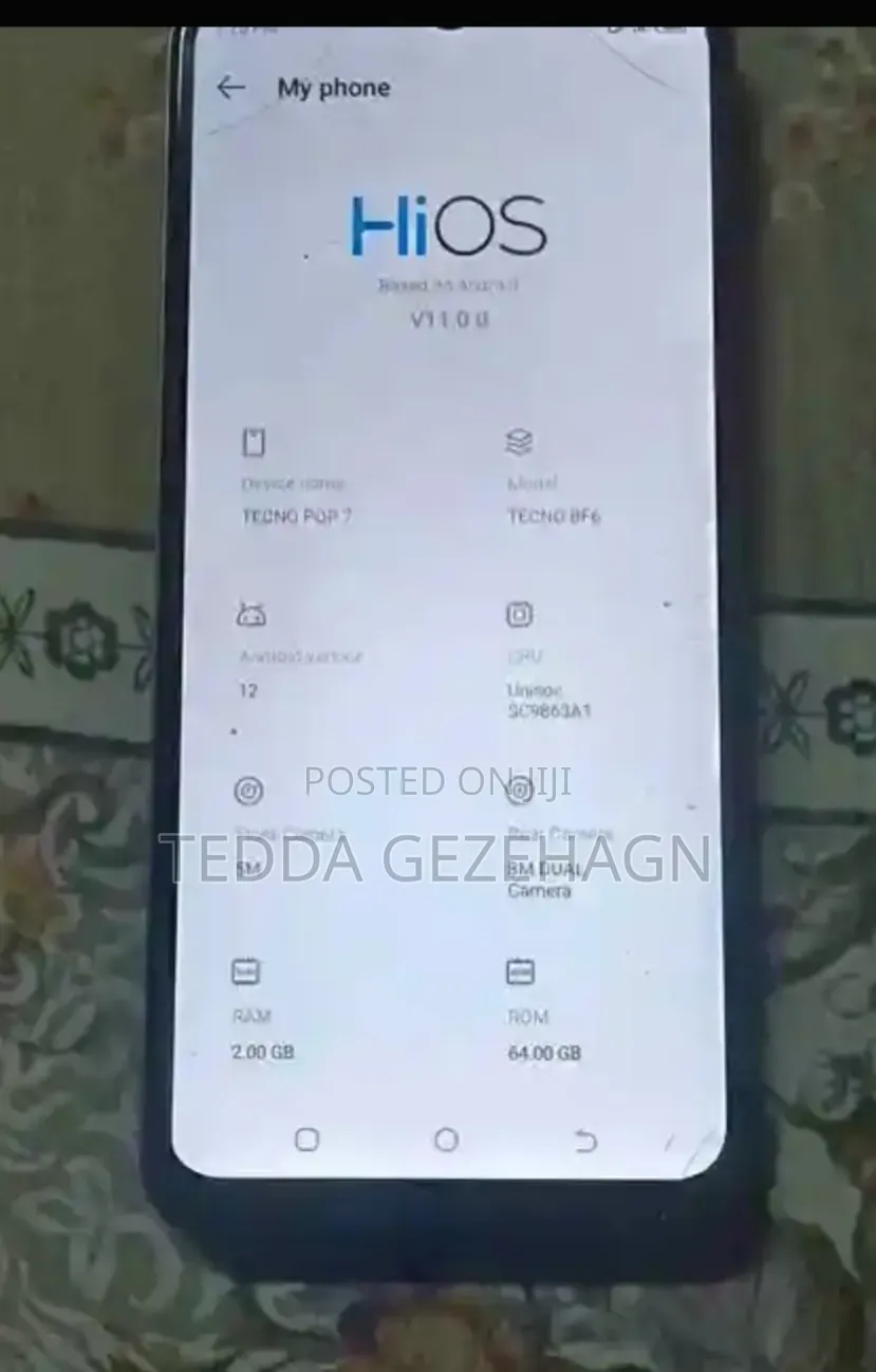 Tecno Pop 7 64 GB Blue