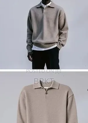 # Premium Men's Knitted Polo Sweater (ዘመናዊ የወንዶች ስዊተር)