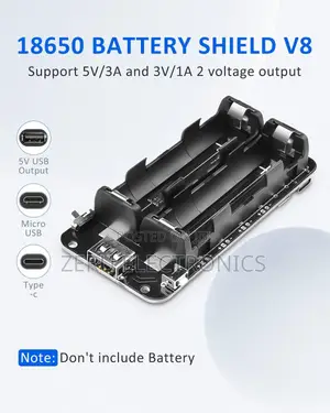 18650 Battery Shield Module