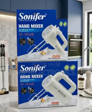 Sonifer Hand Mixer – 250w 5-Speed Electric Kitchen Mixer