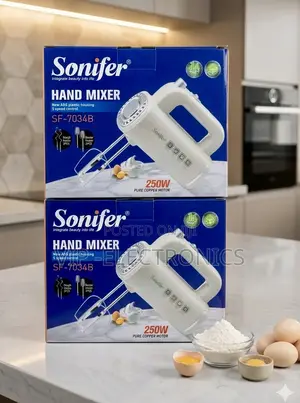 Hand Mixer Sonifer – 250w 5-Speed Electric Kitchen Mixer