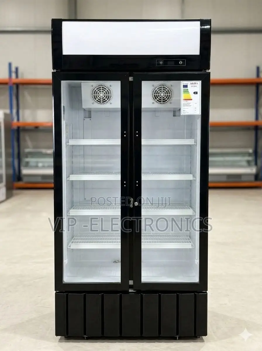 Akira Double Door Commercial Display Refrigerator
