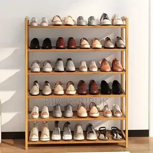 6 Layer Quality Wood Shoes Rack