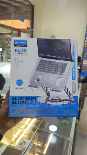 Soloffer Hl-30 Aluminum Laptop Stand (360° Rotating)