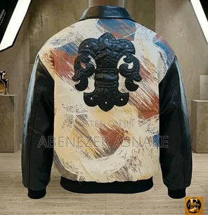 Lether-Paneled Bomber Jacket