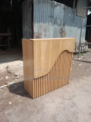 Simple Reception Table Full Oak Material