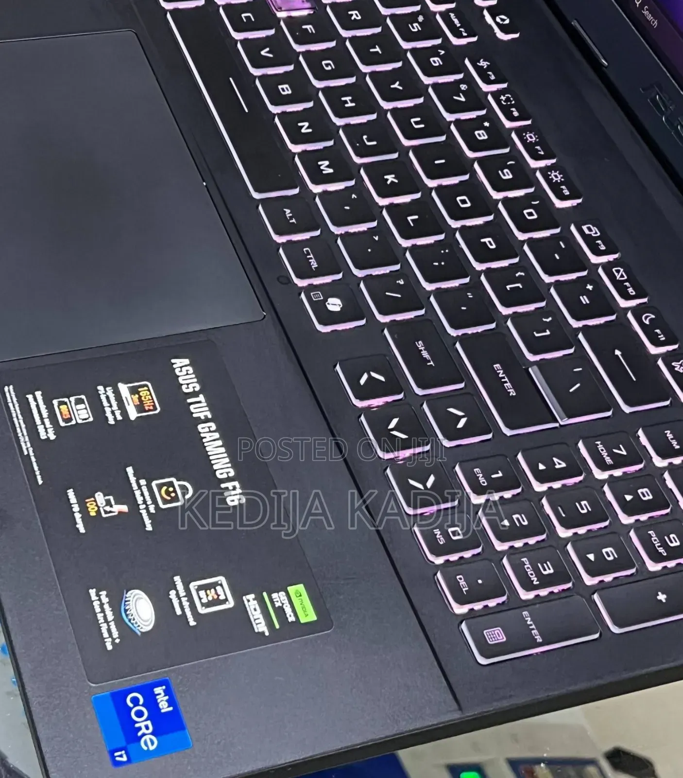 New Laptop Asus TUF Gaming F16 8GB Intel Core i7 SSD 1T