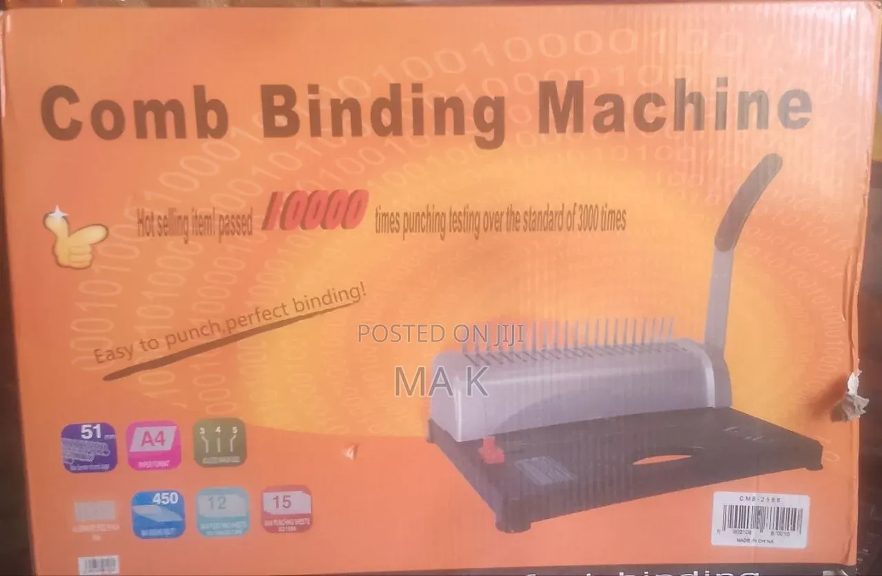 Combo Binding Machine A4 Paper Format