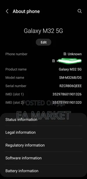 New Samsung Galaxy A32 128 GB Blue