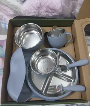 6-in-1 Premium Silicone Baby Feeding Set