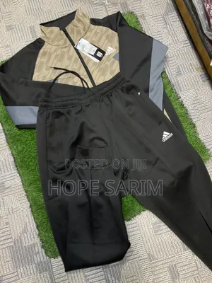 Adidas Men's Color-Blocked Active Tracksuit Set
