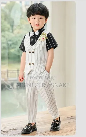5 Pieces Set Boys Casual Outfit