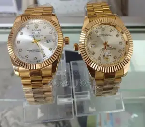 Luxury Men's Wrist Watch – Gold Silver Designs