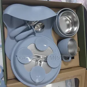 6-in-1 Premium Silicone Baby Feeding Set የልጆች ሲሊከን መመገቢያ