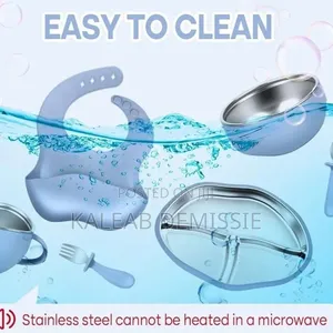 6-in-1 Premium Silicone Baby Feeding Set የልጆች ሲሊከን መመገቢያ