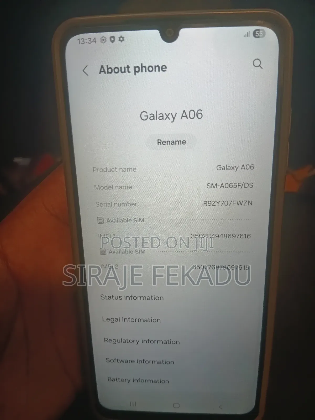 Samsung Galaxy A06 64 GB Black