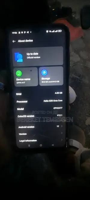 Oppo A17 64 GB Blue