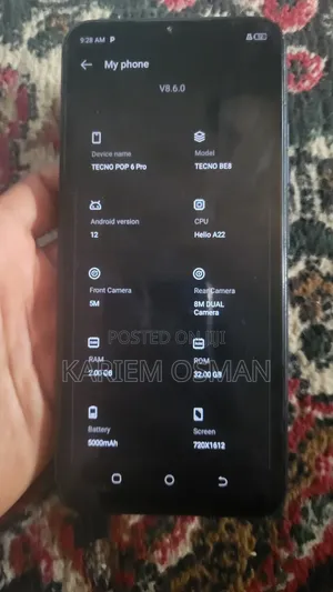 Tecno Pop 6 Pro 32 GB Blue