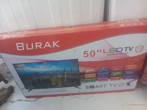 Burak Smart Led Tv 50 Inch Andraid Doubel Gelass 2026 Quality Hifi