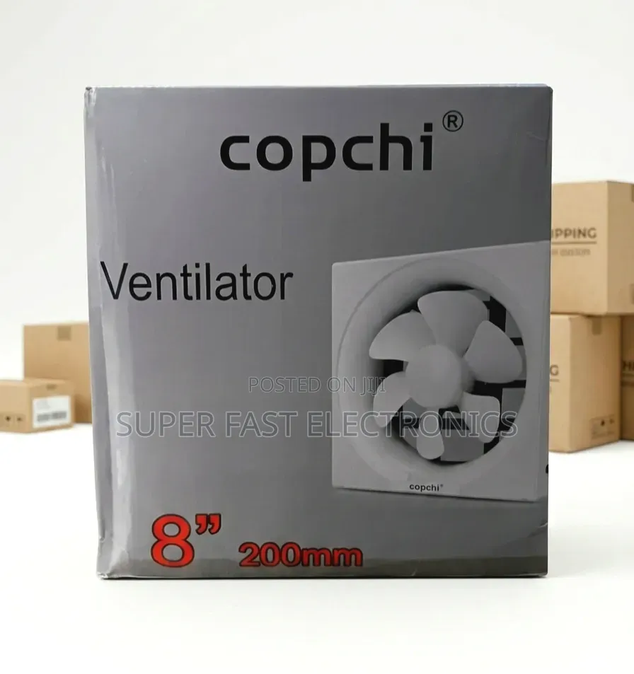 Copchi 8-Inch Ventilator Fan (200mm) – High-Fan for Kitchen, Office