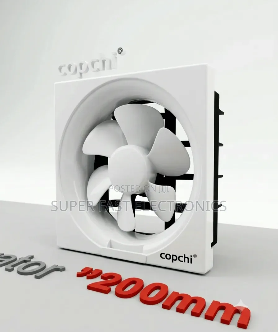 Copchi 8-Inch Ventilator Fan (200mm) – High-Fan for Kitchen, Office