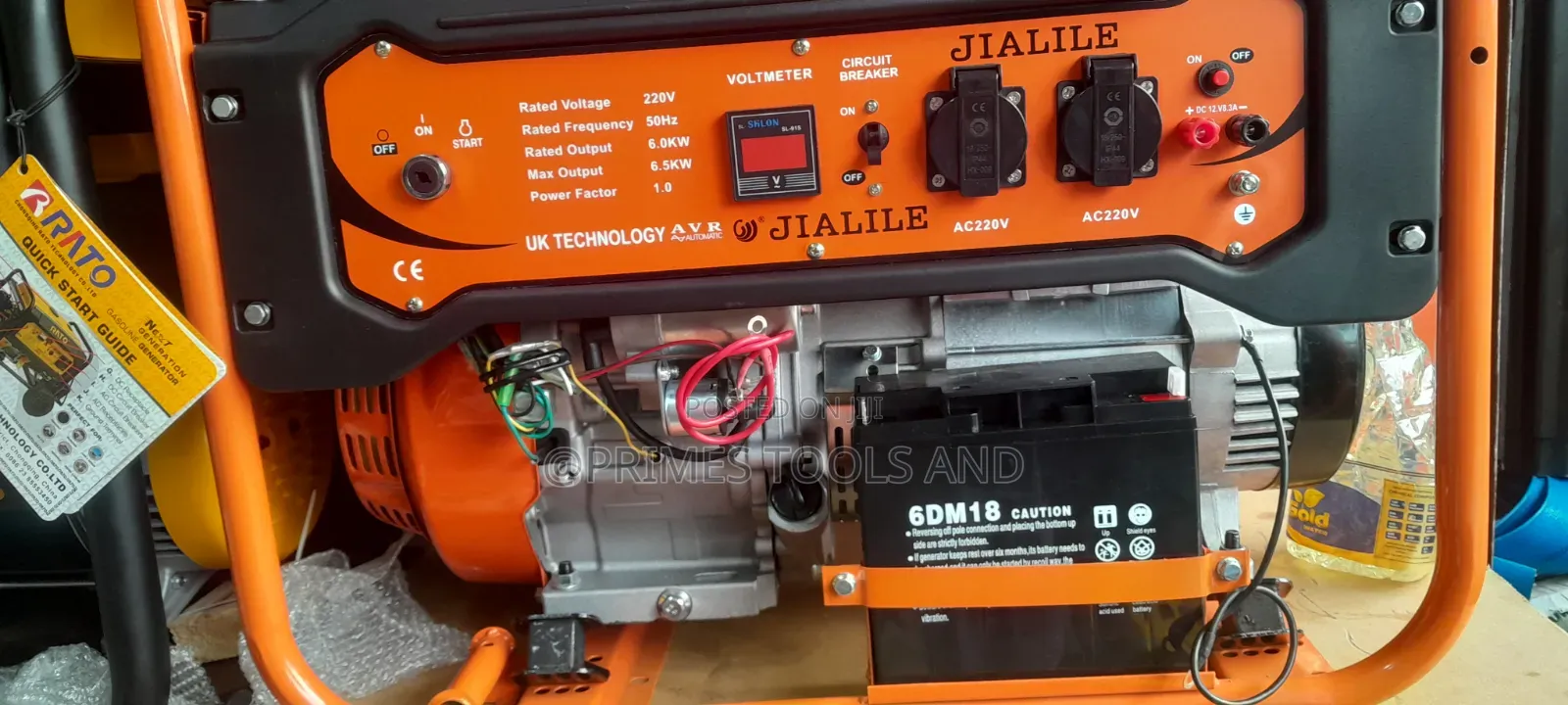 Jialile Jll5800e 5kw Gasoline Generator | Heavy Duty Power Generator