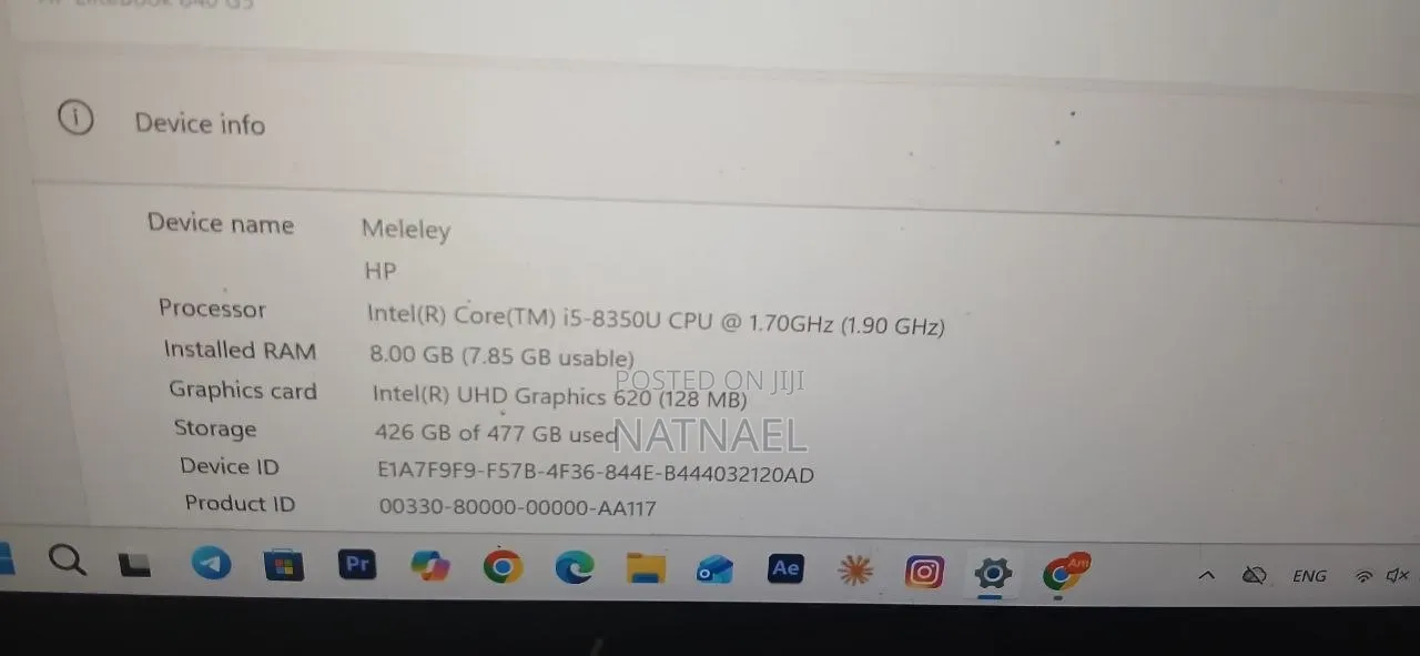 Laptop HP EliteBook 840 8GB Intel Core i5 SSD 500GB
