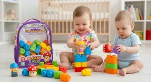 88 Piece Kids Educational Building Blocks Set 