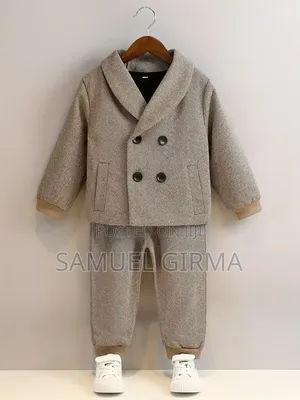 Mk- 0832 3 Pieces Set Boys Casual Outfit (Coat, Pant, T-Neck Sweater )