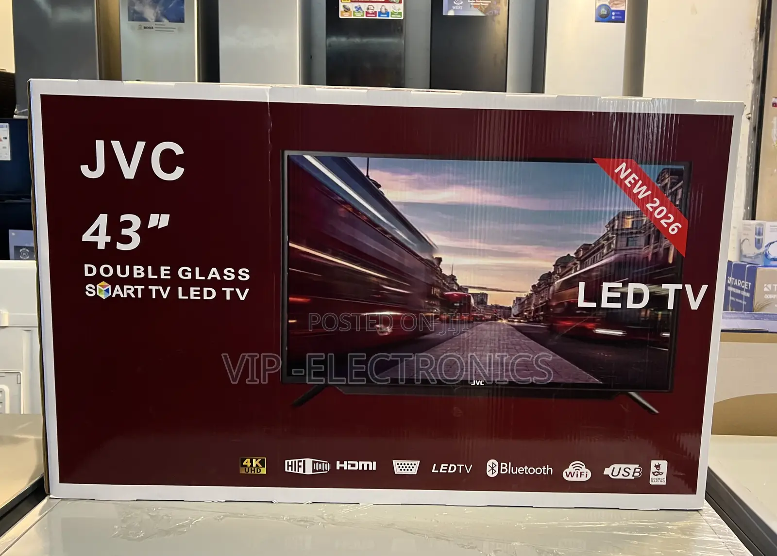 JVC 43 Inch Tv Double Glass Smart Led Tv (2026 Model) – Uhd