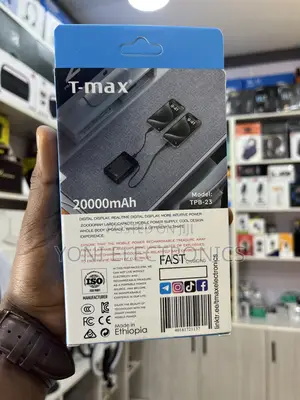 T-Max TPB-23 20,000mah 65w Fast Charging Power Bank