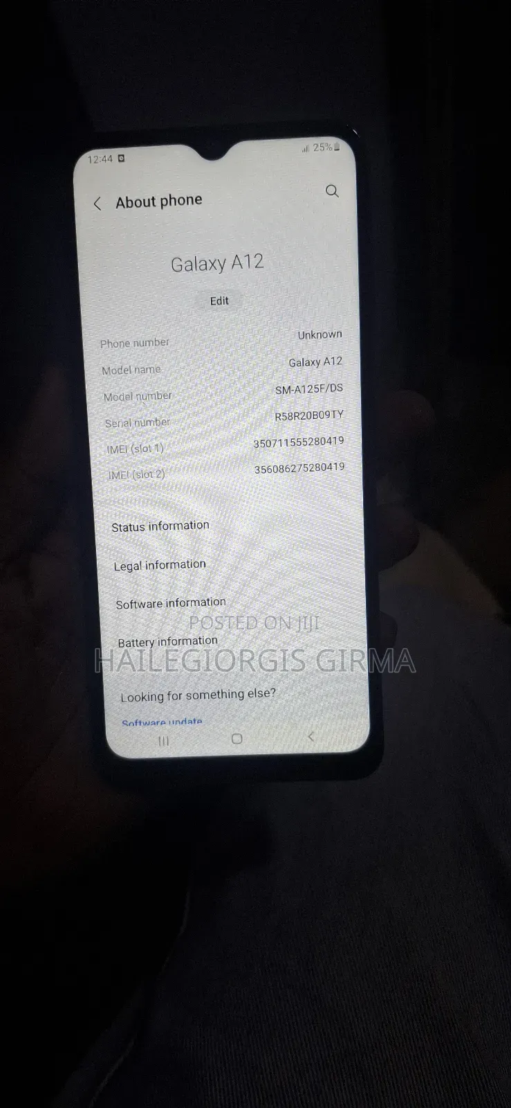 Samsung Galaxy A12 64 GB Black