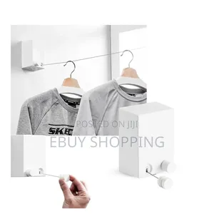 Auto-Retract Clothesline – Perfect for Small Balconies Bathrooms